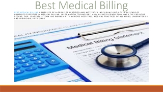 Billing medical services