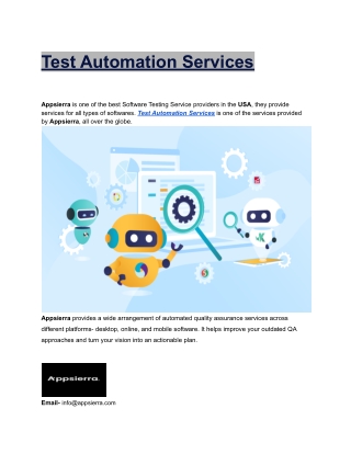 Test Automation Services