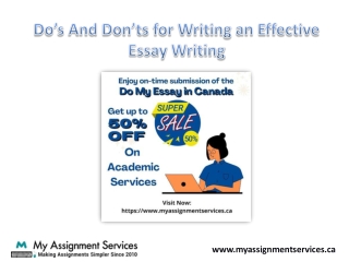Do’s And Don’ts for Writing an Effective Essay Writing