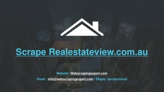 Scrape Realestateview.com.au