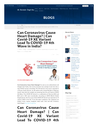 Can Coronavirus Cause Heart Damage  Can Covid-19 XE Variant Lead To COVID-19 4th Wave in India