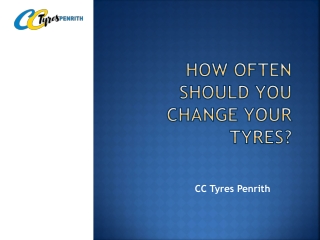 How Often Should You Change Your Tyres?