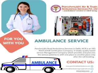 Panchmukhi North-East Ambulance Service in Guwahati with  a complete ICU setup