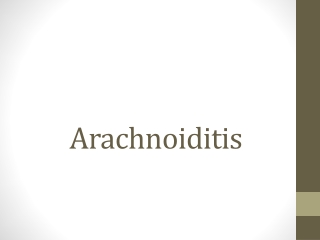 Arachnoiditis