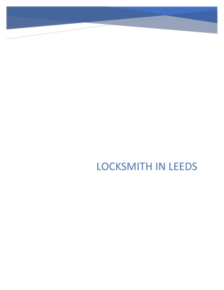 Locksmith in Leeds