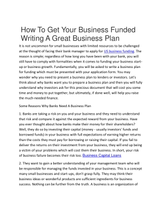 US Business Funding