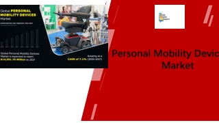 Personal Mobility Devices Market Size | Industry Growth By, 2027