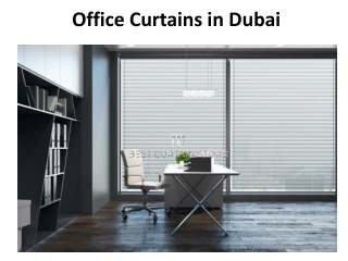Office Curtains in Dubai