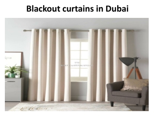 Blackout curtains in Dubai