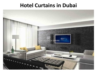 Hotel Curtains in Dubai