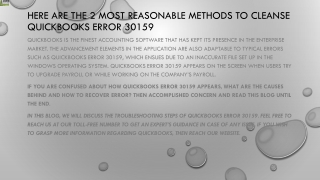 An effective guide to resolve QuickBooks Error 30159