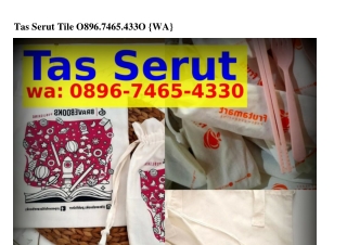 Tas Serut Tile 089Ꮾ-74Ꮾ5-4330[WA]