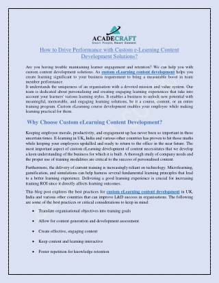 How_to_Drive_Performance_with_Custom_ELearning_Content_Development_Solution