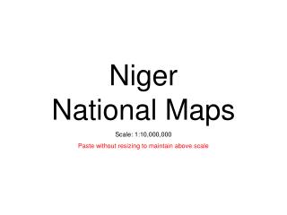 Niger National Maps