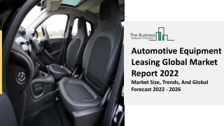 Automotive Equipment Leasing Market Growth Objectives, Demand Trends 2031