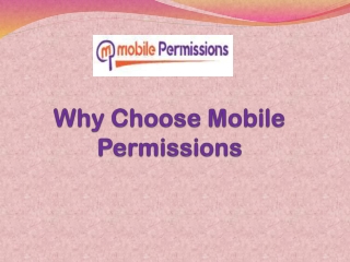 Why Choose Mobile Permissions