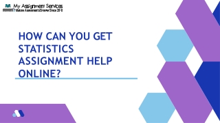 How can you get statistics assignment help online?