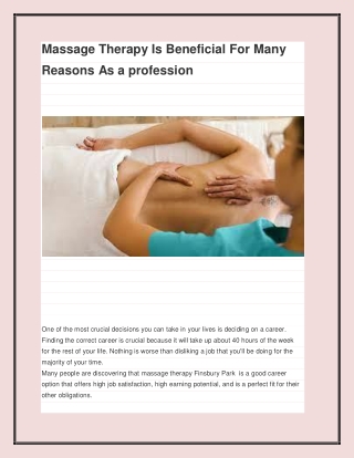 Best Massage Therapist in Finsbury Park