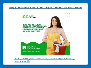Why you should Keep your Carpet Cleaned all Year Round