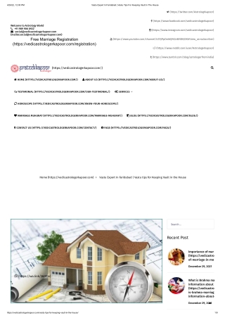 Contact Best Vastu Consultant in Faridabad | Call  91-9899060922