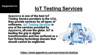 IoT Testing Services
