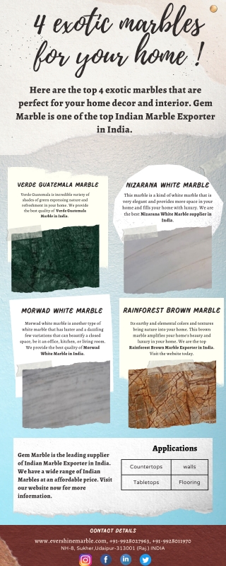 4 exotic marbles for your home !
