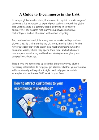A Guide to E-commerce in the USA