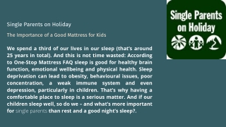 The Importance of a Good Mattress for Kids