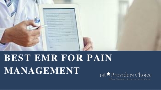 best emr for pain management