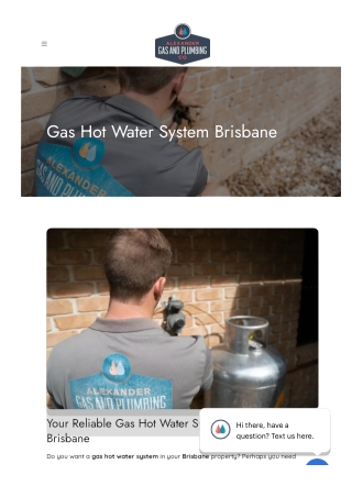 Gas Hot Water System Brisbane