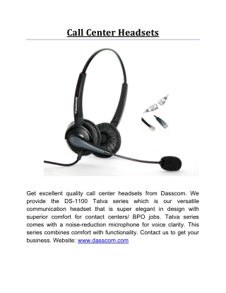 Call Center Headsets