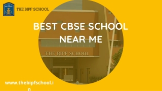 Best CBSE School Near Me