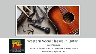 Western Vocal Classes in Qatar