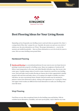 Best Flooring Ideas for Your Living Room
