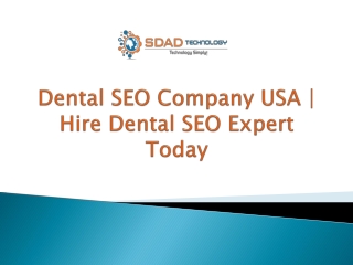 Dental SEO Company USA | Hire Dental SEO Expert Today