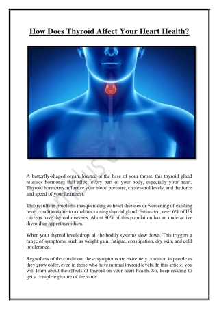 How Does Thyroid Affect Your Heart Health?