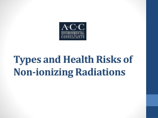 Types and Health Risks of Non-ionizing Radiations