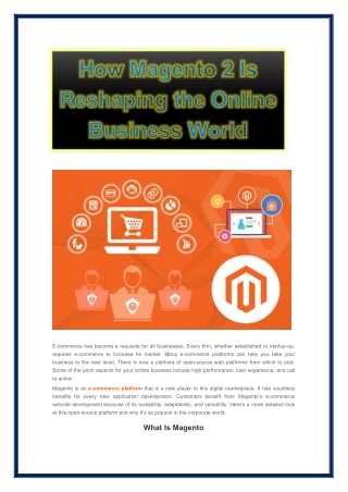 How Magento 2 Is Reshaping the Online Business World