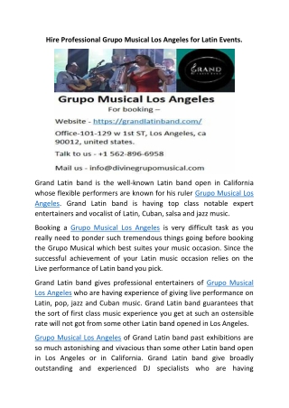 Grupo Musical Los Angeles