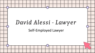 David Alessi - Lawyer - A Successful Individual