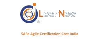 SAFe Agile Certification Cost India