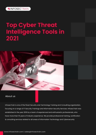 Top Cyber Threat Intelligence Tools in 2021