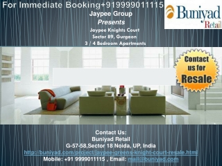 Jaypee Knight Court Resale 9999011115 Buniyad.com