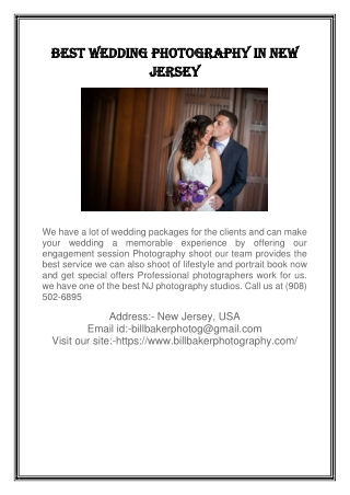 Best Weeding photography in new jersey