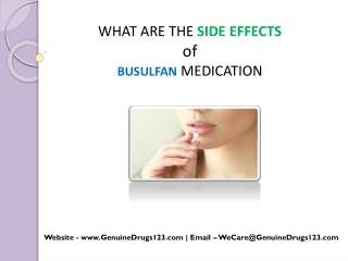 Does Busulfan cause Hair loss