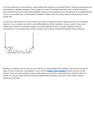 15 Best Twitter Accounts to Learn About customized name necklace