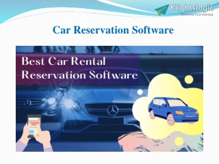 Car Reservation Software