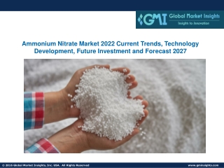 Ammonium Nitrate Market 2022 Current Trends, Technology Development 2027