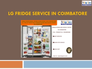 LG Fridge service in Coimbatore