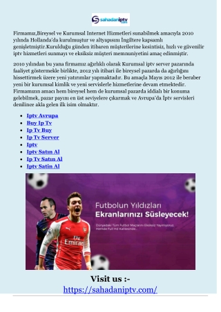 Iptv Satın Al